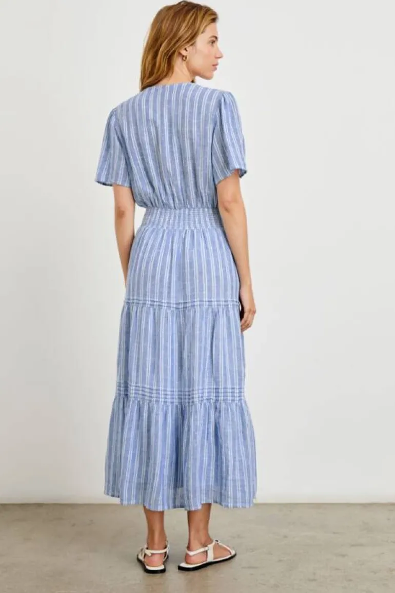 Cannes Dress - Lake View Stripe