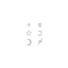 Celestial 6 Pk Ear Party - Silver