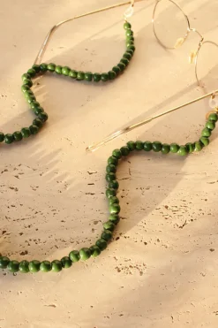 Ceramic Glasses Chain - Green
