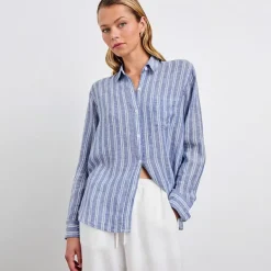Charli Shirt - Lake View Stripe