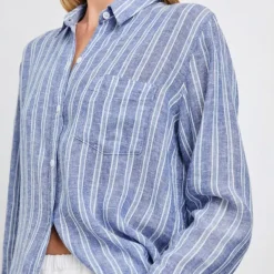 Charli Shirt - Lake View Stripe