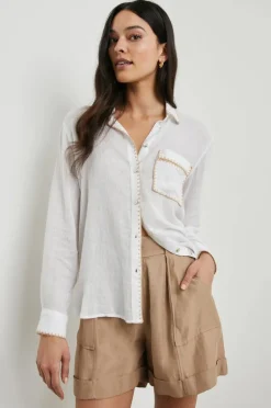 Charli Shirt - White Blanket