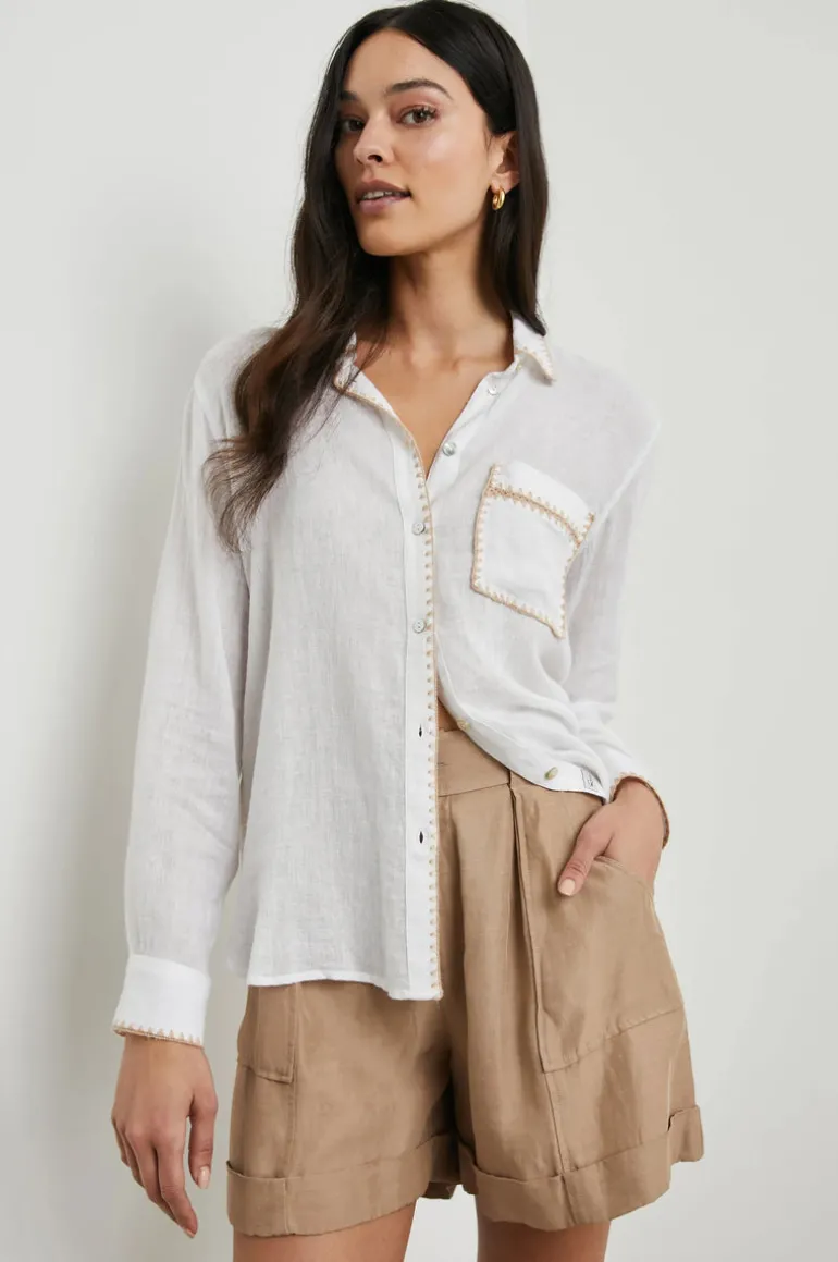 Charli Shirt - White Blanket