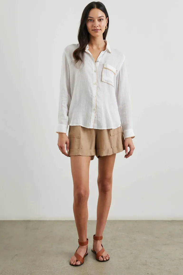 Charli Shirt - White Blanket