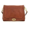 Charro Stitch Cross Body Bag- Cognac