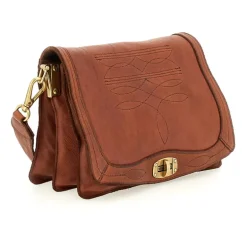 Charro Stitch Cross Body Bag- Cognac