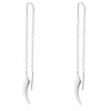 Claw Threader Earrings - Silver