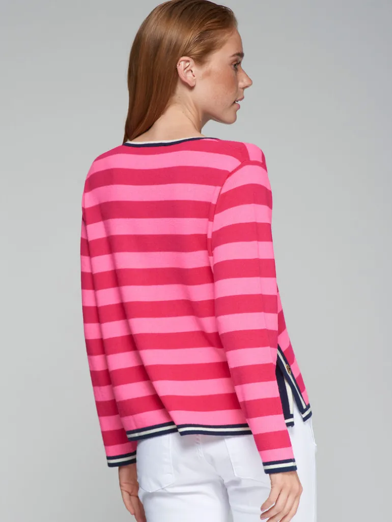 Colour Block Jumper - Rosa Stripe