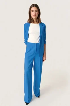 Corinne Wide Long Pants - Palace Blue