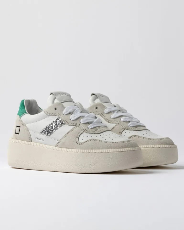 Court Platform Vintage White - Green