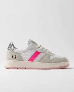Court Shiny White - Fuxia