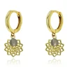 Crown Chakra Hoop Earring - Gold