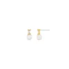 Crystal Baguette & Pearl Stud Earring