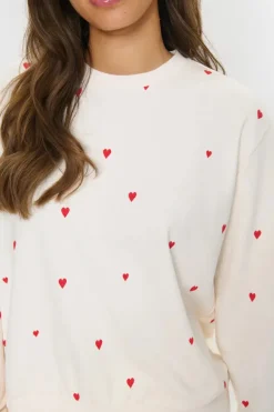 Dagna Sweatshirt - Ice Flame Hearts