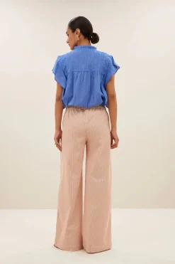 Danee Athia Blouse - Sapphire Blue