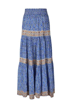 Diamond Maxi Skirt - Blue