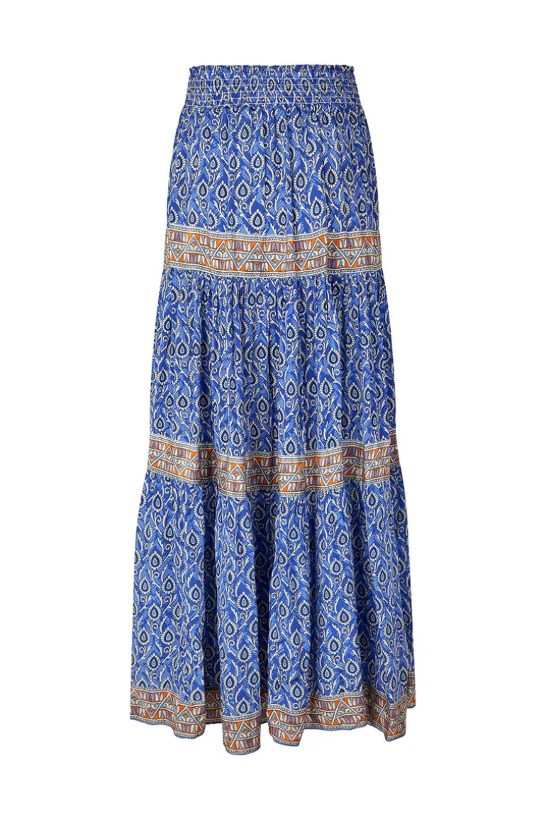 Diamond Maxi Skirt - Blue