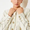 Diane Jacket - White Stripe