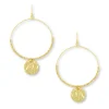 Dominique Large Gold Hoop Earrings