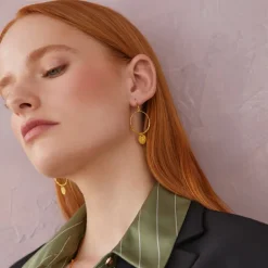 Dominique Mini Gold Hoop Earrings