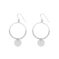 Dominique Mini Hoop Earrings - Silver