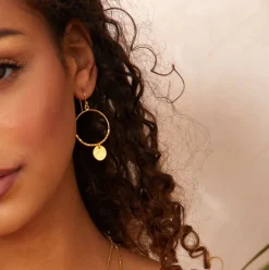Dominique Mini Hoop Earrings - Gold
