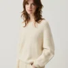 East Round Neck Knit - Nacre Chine