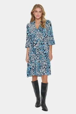 Eda Dress - Baby's Breath Blue Animal
