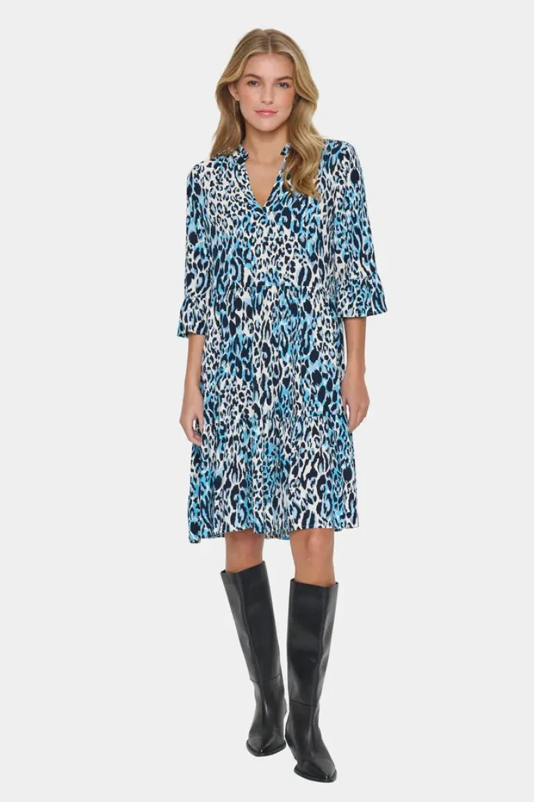 Eda Dress - Baby's Breath Blue Animal