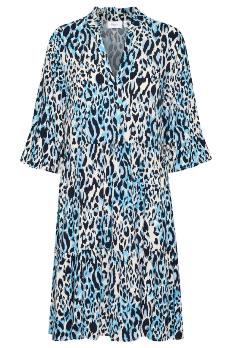 Eda Dress - Baby's Breath Blue Animal