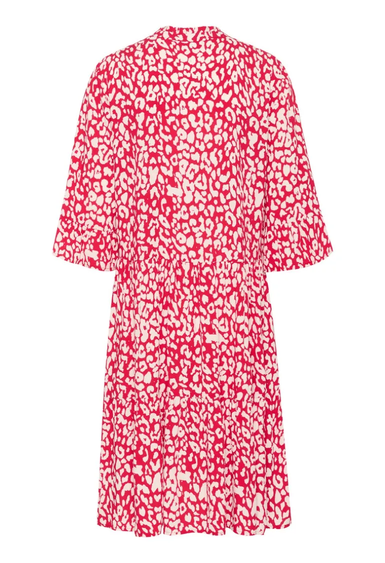 Eda Dress - Crimson Leopard
