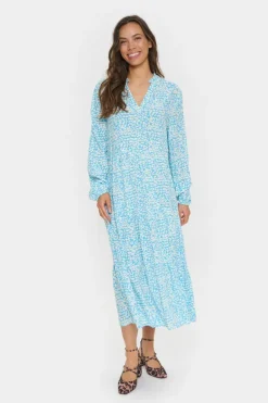 Eda Maxi Dress - Ethereal Blue Leomania