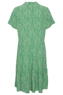Eda Short Sleeve Dress - Jelly Bean Zig Zebra