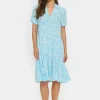 Eda SS Dress - Ethereal Blue Leomania