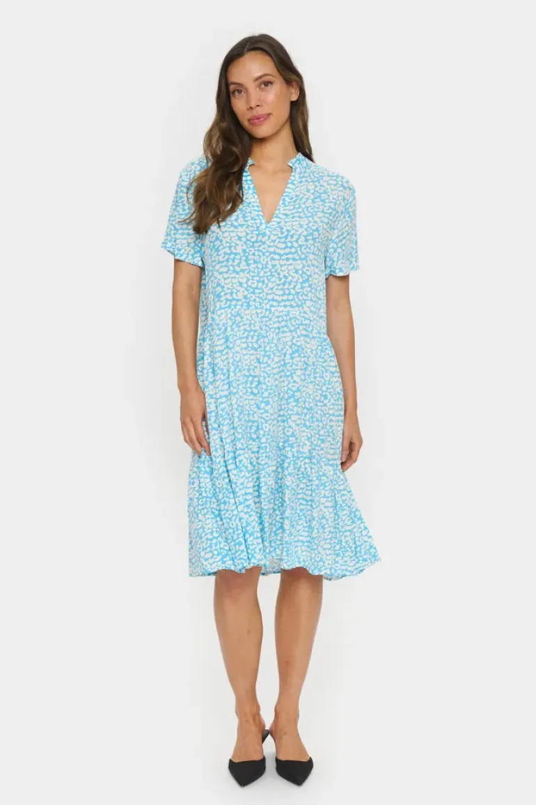 Eda SS Dress - Ethereal Blue Leomania