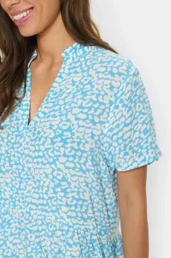 Eda SS Dress - Ethereal Blue Leomania