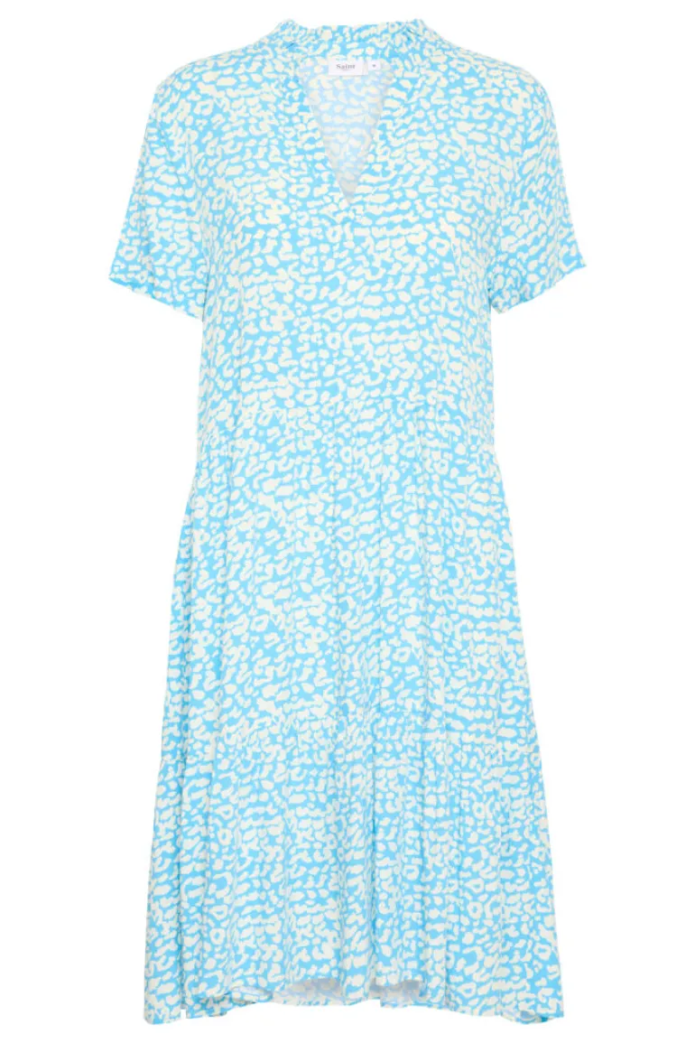 Eda SS Dress - Ethereal Blue Leomania