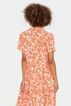Eda SS Dress - Tigerlily Porcelain Blooms