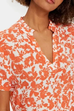 Eda SS Dress - Tigerlily Porcelain Blooms