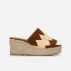 Eleo Raffia Mule - Cuero