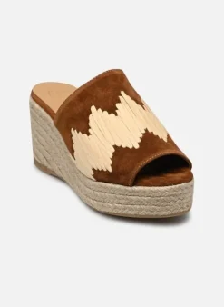 Eleo Raffia Mule - Cuero