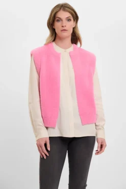 Elona Short Waistcoat - Bright Pink