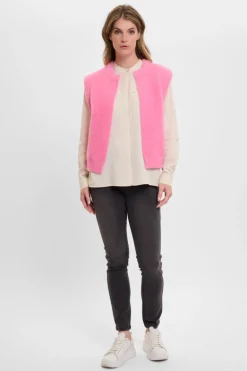 Elona Short Waistcoat - Bright Pink