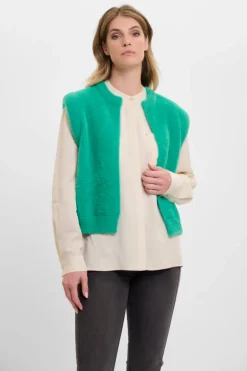 Elona Short Waistcoat - Clover Green