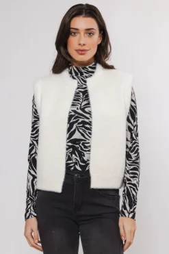 Elona Short Waistcoat - Snow White