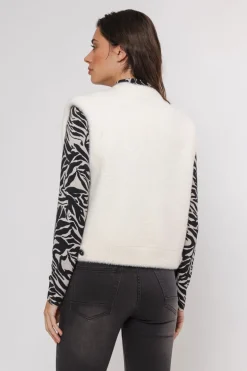 Elona Short Waistcoat - Snow White