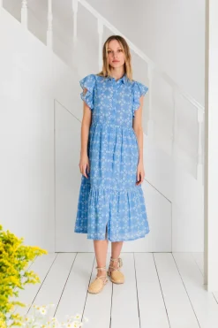 Eve Dress - Chalk Blue