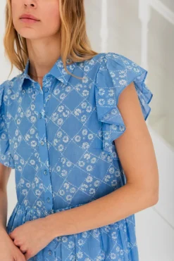 Eve Dress - Chalk Blue
