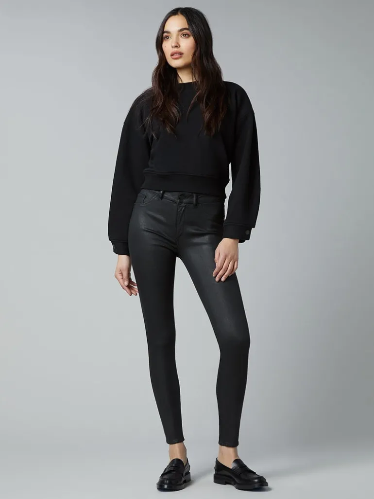 Florence Mid Rise Ankle Skinny - Medina Coated