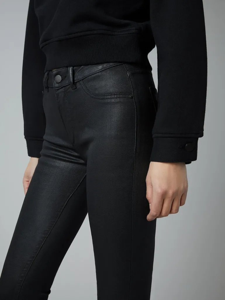 Florence Mid Rise Ankle Skinny - Medina Coated